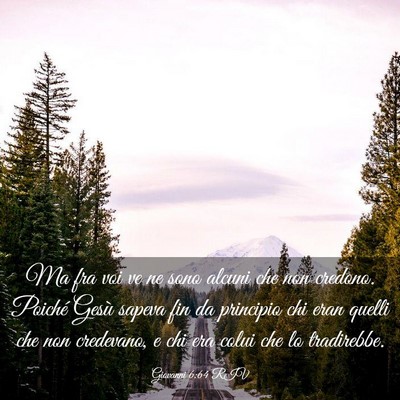 Picture 03 - Giovanni 6:64 RIV - Ma fra voi ve ne sono alcuni che non credono. - Bible Verse Picture