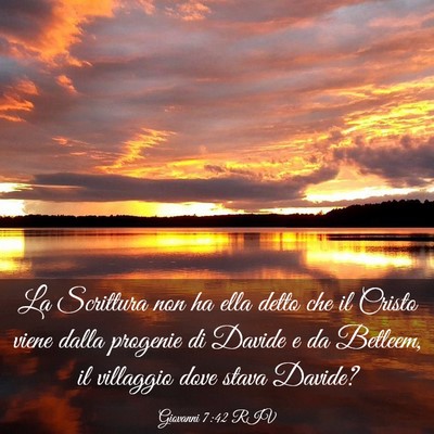 Picture 03 - Giovanni 7:42 RIV - La Scrittura non ha ella detto che il Cristo - Bible Verse Picture