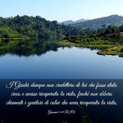 Picture 03 - Giovanni 9:18 RIV - I Giudei dunque non credettero di lui che fosse - Bible Verse Picture