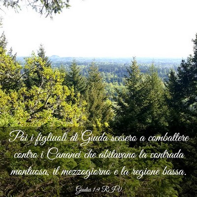 Picture 03 - Giudici 1:9 RIV - Poi i figliuoli di Giuda scesero a combattere - Bible Verse Picture