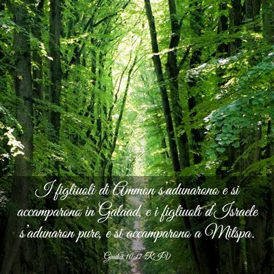 Picture 03 - Giudici 10:17 RIV - I figliuoli di Ammon s’adunarono e si - Bible Verse Picture