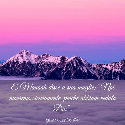 Picture 03 - Giudici 13:22 RIV - E Manoah disse a sua moglie: “Noi morremo - Bible Verse Picture