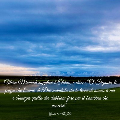 Picture 03 - Giudici 13:8 RIV - Allora Manoah supplicò l’Eterno, e disse: “O - Bible Verse Picture