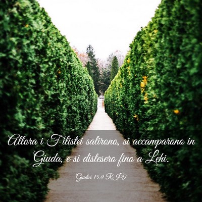 Picture 03 - Giudici 15:9 RIV - Allora i Filistei salirono, si accamparono in - Bible Verse Picture