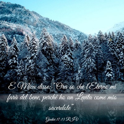 Picture 03 - Giudici 17:13 RIV - E Mica disse: “Ora so che l’Eterno mi farà - Bible Verse Picture