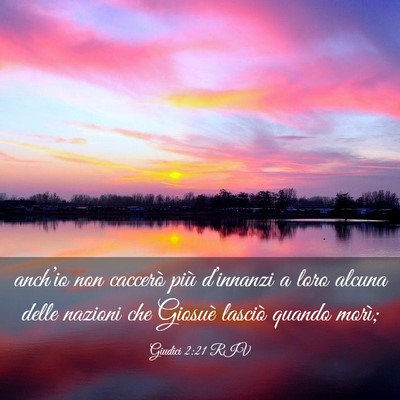 Picture 03 - Giudici 2:21 RIV - anch’io non caccerò più d’innanzi a loro - Bible Verse Picture