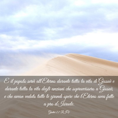 Picture 03 - Giudici 2:7 RIV - E il popolo servì all’Eterno durante tutta la - Bible Verse Picture