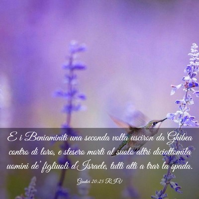 Picture 03 - Giudici 20:25 RIV - E i Beniaminiti una seconda volta usciron da - Bible Verse Picture