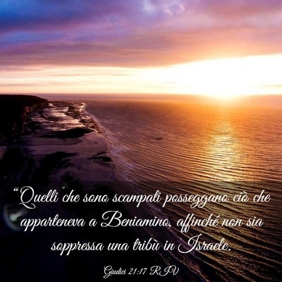 Picture 03 - Giudici 21:17 RIV - “Quelli che sono scampati posseggano ciò che - Bible Verse Picture