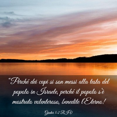 Picture 03 - Giudici 5:2 RIV - “Perché dei capi si son messi alla testa del - Bible Verse Picture