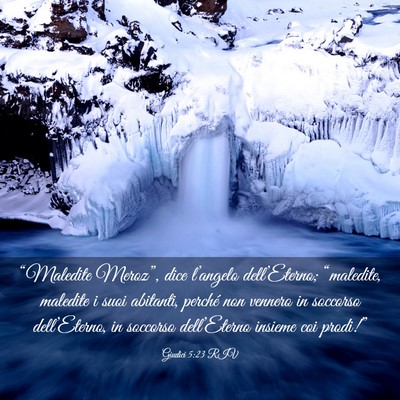 Picture 03 - Giudici 5:23 RIV - “Maledite Meroz”, dice l’angelo - Bible Verse Picture