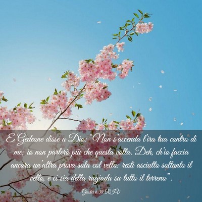 Picture 03 - Giudici 6:39 RIV - E Gedeone disse a Dio: “Non s’accenda l’ira - Bible Verse Picture