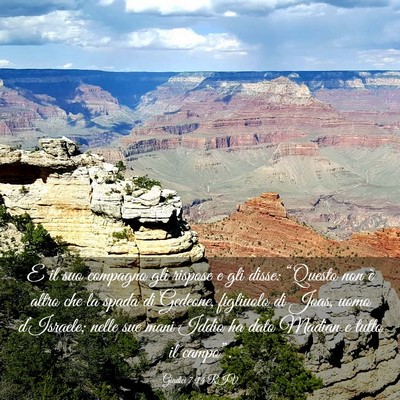 Picture 03 - Giudici 7:14 RIV - E il suo compagno gli rispose e gli disse: - Bible Verse Picture