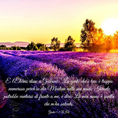 Picture 03 - Giudici 7:2 RIV - E l’Eterno disse a Gedeone: “La gente che è - Bible Verse Picture
