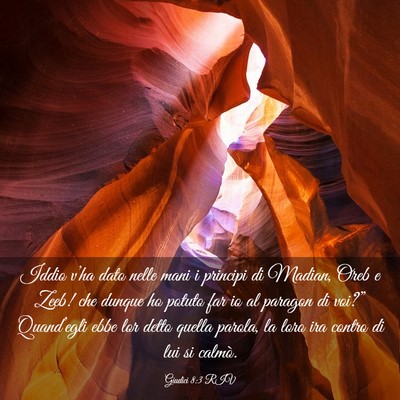 Picture 03 - Giudici 8:3 RIV - Iddio v’ha dato nelle mani i principi di - Bible Verse Picture
