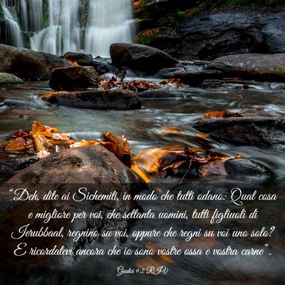 Picture 03 - Giudici 9:2 RIV - “Deh, dite ai Sichemiti, in modo che tutti - Bible Verse Picture