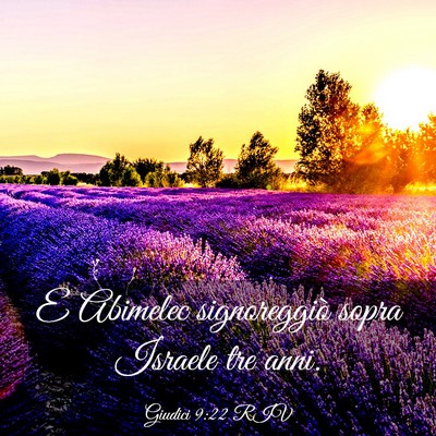 Picture 03 - Giudici 9:22 RIV - E Abimelec signoreggiò sopra Israele tre - Bible Verse Picture