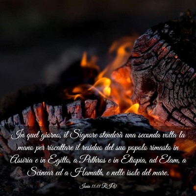 Picture 03 - Isaia 11:11 RIV - In quel giorno, il Signore stenderà una seconda - Bible Verse Picture