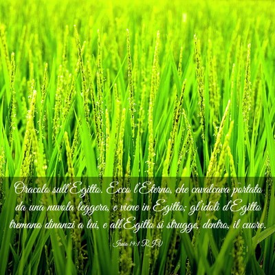 Picture 03 - Isaia 19:1 RIV - Oracolo sull’Egitto. Ecco l’Eterno, che - Bible Verse Picture