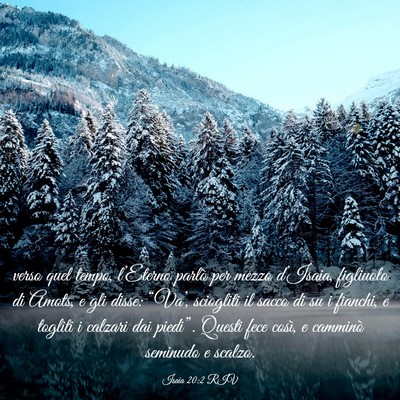 Picture 03 - Isaia 20:2 RIV - verso quel tempo, l’Eterno parlò per mezzo - Bible Verse Picture