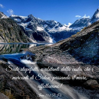 Picture 03 - Isaia 23:2 RIV - Siate stupefatti, o abitanti della costa, che i - Bible Verse Picture