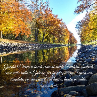 Picture 03 - Isaia 28:21 RIV - Giacché l’Eterno si leverà come al monte - Bible Verse Picture