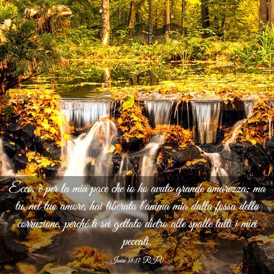 Picture 03 - Isaia 38:17 RIV - Ecco, è per la mia pace che io ho avuto grande - Bible Verse Picture