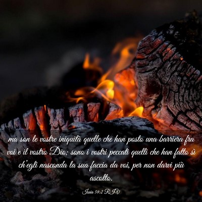 Picture 03 - Isaia 59:2 RIV - ma son le vostre iniquità quelle che han posto - Bible Verse Picture