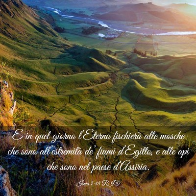 Picture 03 - Isaia 7:18 RIV - E in quel giorno l’Eterno fischierà alle - Bible Verse Picture