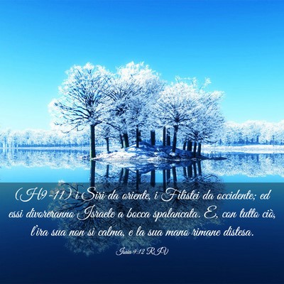 Picture 03 - Isaia 9:12 RIV - (H9-11) i Siri da oriente, i Filistei da - Bible Verse Picture