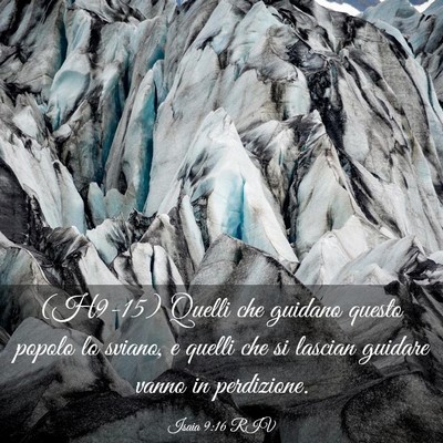 Picture 03 - Isaia 9:16 RIV - (H9-15) Quelli che guidano questo popolo lo - Bible Verse Picture