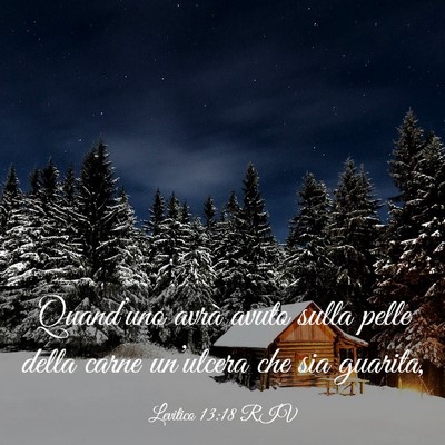 Picture 03 - Levitico 13:18 RIV - Quand’uno avrà avuto sulla pelle della carne - Bible Verse Picture