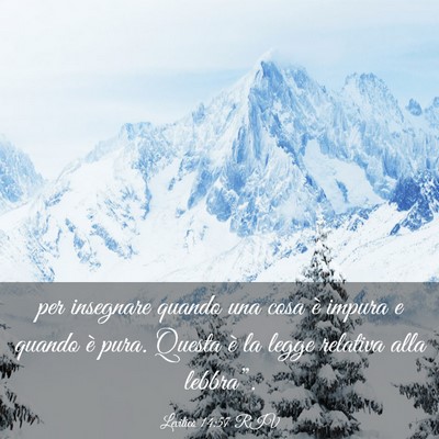 Picture 03 - Levitico 14:57 RIV - per insegnare quando una cosa è impura e quando - Bible Verse Picture