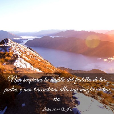 Picture 03 - Levitico 18:14 RIV - Non scoprirai la nudità del fratello di tuo - Bible Verse Picture