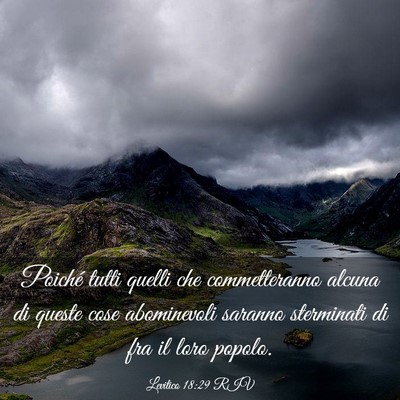 Picture 03 - Levitico 18:29 RIV - Poiché tutti quelli che commetteranno alcuna di - Bible Verse Picture