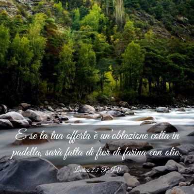Picture 03 - Levitico 2:7 RIV - E se la tua offerta è un’oblazione cotta in - Bible Verse Picture
