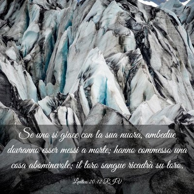 Picture 03 - Levitico 20:12 RIV - Se uno si giace con la sua nuora, ambedue - Bible Verse Picture