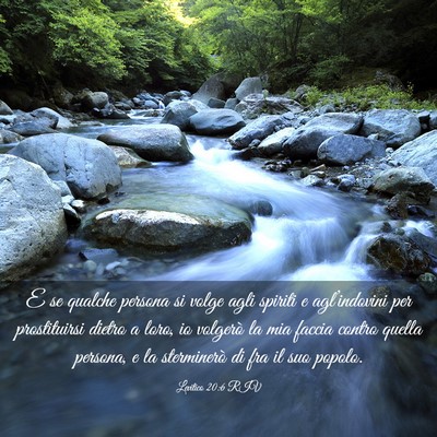 Picture 03 - Levitico 20:6 RIV - E se qualche persona si volge agli spiriti e - Bible Verse Picture