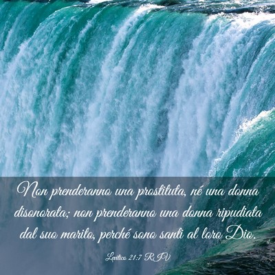 Picture 03 - Levitico 21:7 RIV - Non prenderanno una prostituta, né una donna - Bible Verse Picture