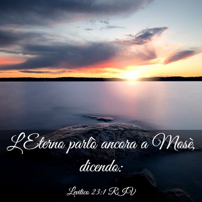 Picture 03 - Levitico 23:1 RIV - L’Eterno parlò ancora a Mosè, - Bible Verse Picture