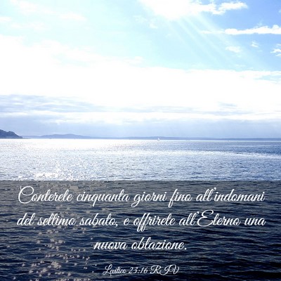 Picture 03 - Levitico 23:16 RIV - Conterete cinquanta giorni fino all’indomani - Bible Verse Picture
