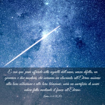 Picture 03 - Levitico 23:18 RIV - E con que’ pani offrirete sette agnelli - Bible Verse Picture