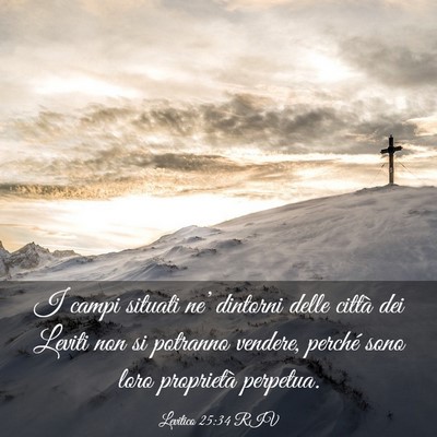 Picture 03 - Levitico 25:34 RIV - I campi situati ne’ dintorni delle città dei - Bible Verse Picture