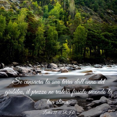 Picture 03 - Levitico 27:17 RIV - Se consacra la sua terra dall’anno del - Bible Verse Picture