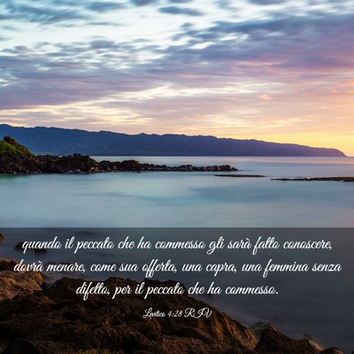 Picture 03 - Levitico 4:28 RIV - quando il peccato che ha commesso gli sarà fatto - Bible Verse Picture