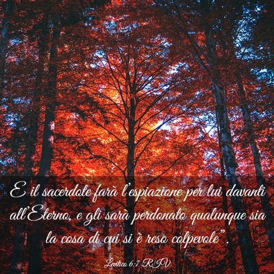 Picture 03 - Levitico 6:7 RIV - E il sacerdote farà l’espiazione per lui - Bible Verse Picture