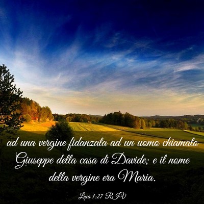 Picture 03 - Luca 1:27 RIV - ad una vergine fidanzata ad un uomo chiamato - Bible Verse Picture