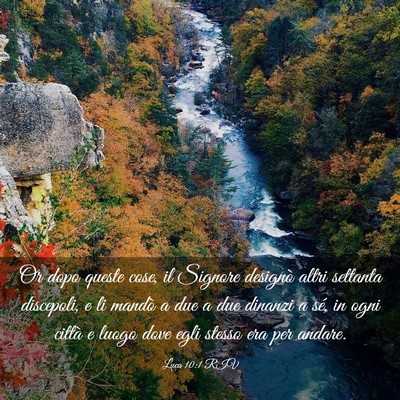 Picture 03 - Luca 10:1 RIV - Or dopo queste cose, il Signore designò altri - Bible Verse Picture