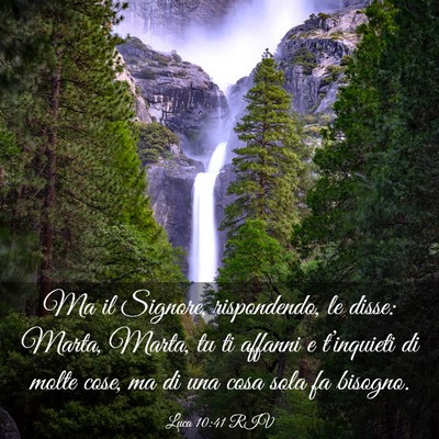 Picture 03 - Luca 10:41 RIV - Ma il Signore, rispondendo, le disse: Marta, - Bible Verse Picture