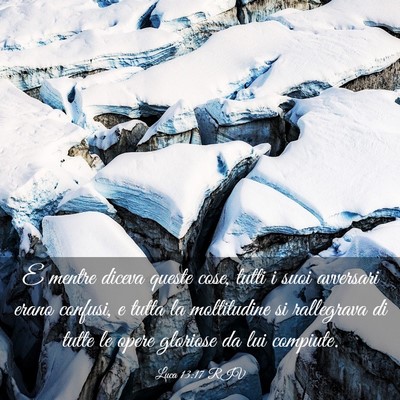 Picture 03 - Luca 13:17 RIV - E mentre diceva queste cose, tutti i suoi - Bible Verse Picture